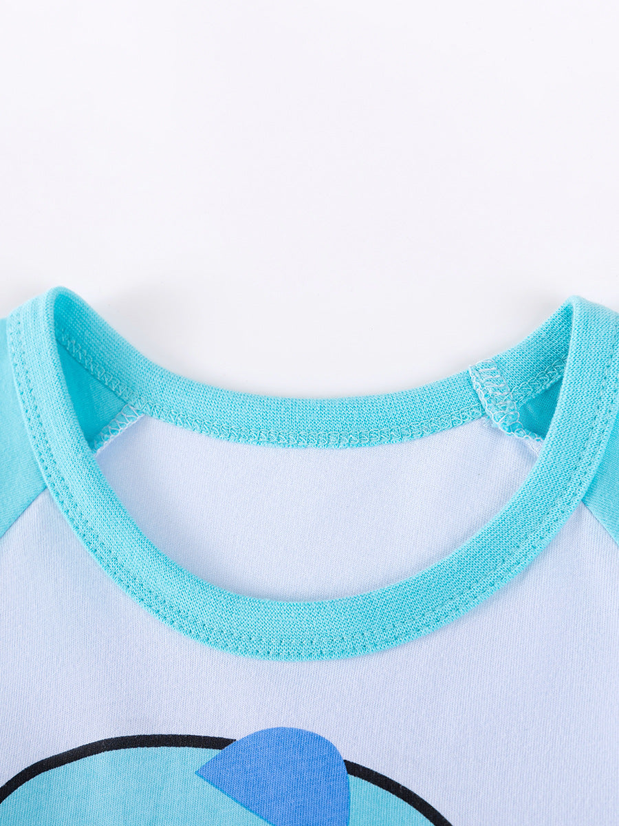 Children's Summer Short-sleeved Two-piece Casual Clothes Children's Suit