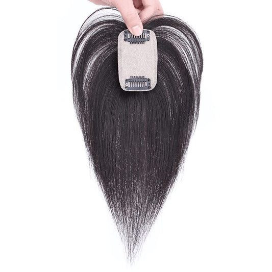 Fluffy Lady Volume Cover Gray Realistic Scalp Natural One Piece Wig