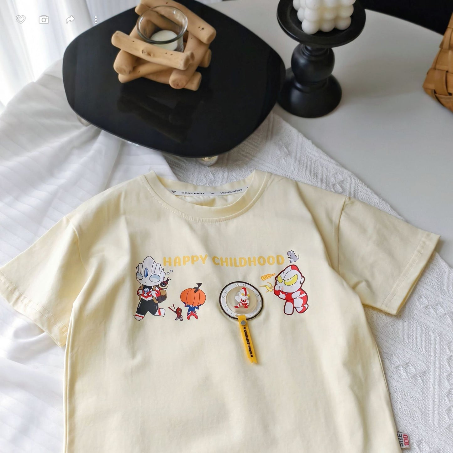 Summer Boys Cute Comfortable Pure Cotton Light Casual Short Children's T-shirt