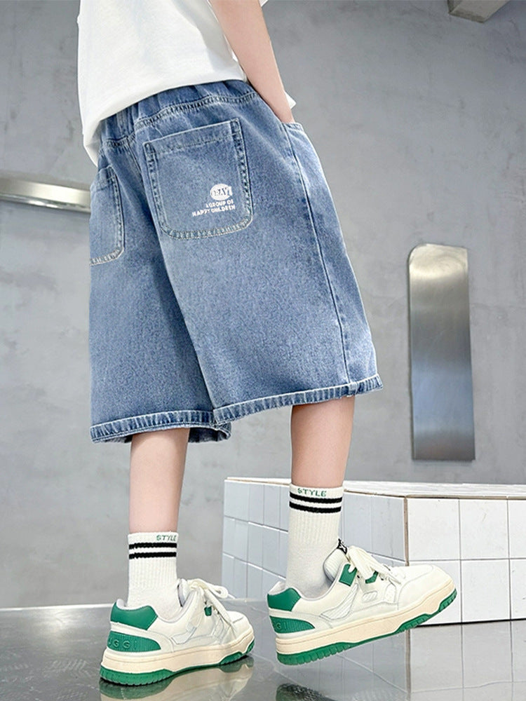 Children's Summer Shorts Thin Denim Loose Casual Children's Pants