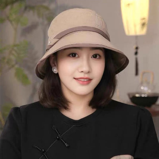 Lightweight Cap Curly Bucket Hat Summer Wig Short Straight Hair