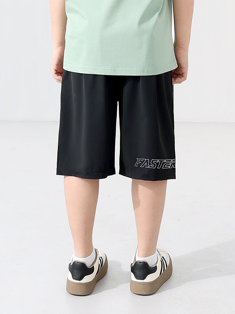 Men's & Children's Summer Crawler Outdoor Shorts Big Letter Ice Children's Pants