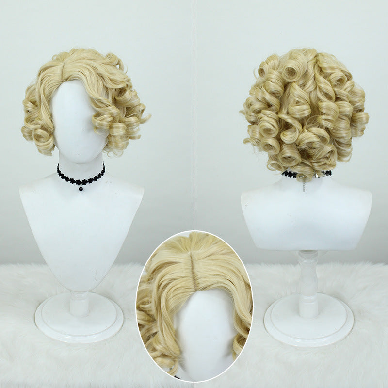 Doctor Midsummer Fluff Fluffy Roman Curly Side Cos Wig