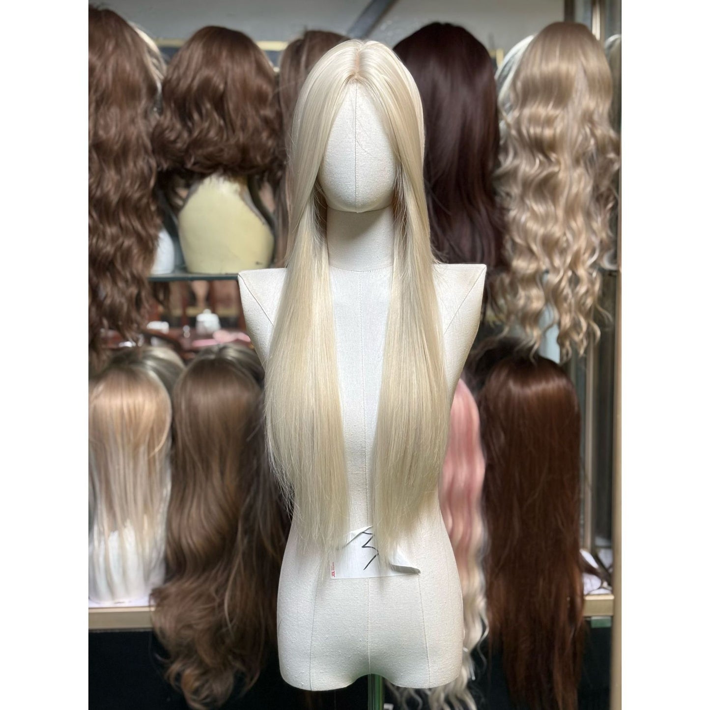 Small Lace Curly Hair Medium Natural Long Straight Wig