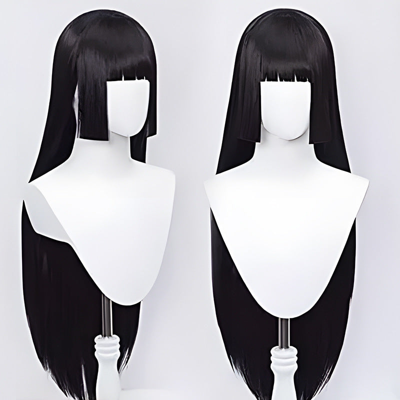 Trendy Cardamom Snake Dream Black Straight Cos Wig