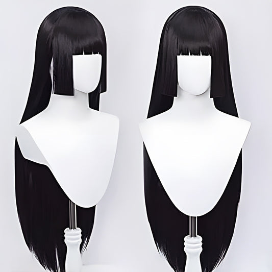 Trendy Cardamom Snake Dream Black Straight Cos Wig