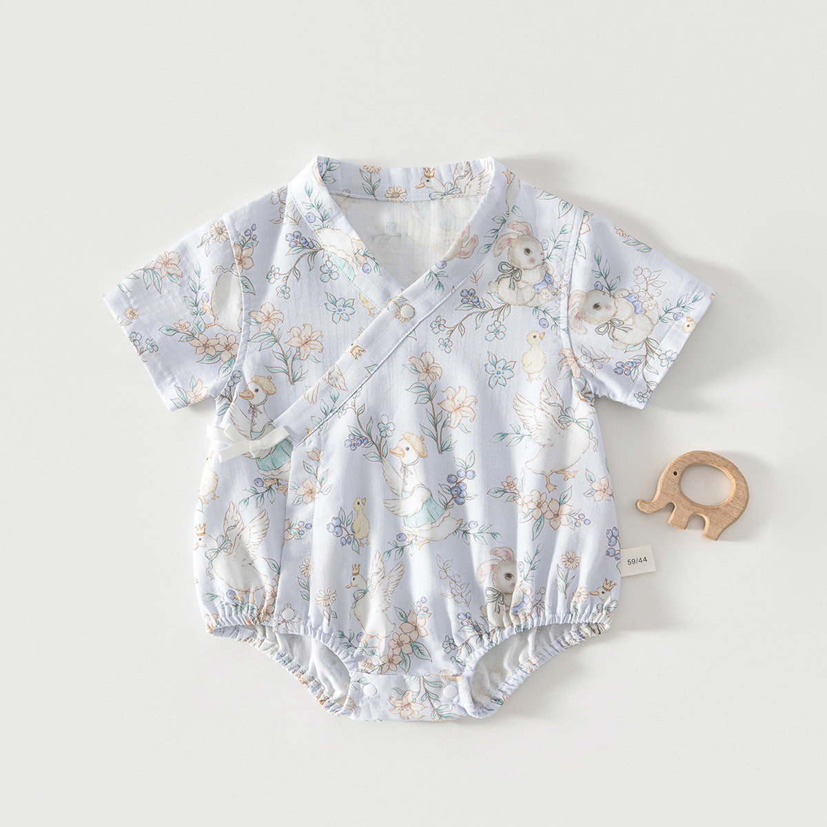 Anyang Clothes For Babies Bamboo Fiber Short Sleeve Inner Romper Jumpsuit, Climbing Suit