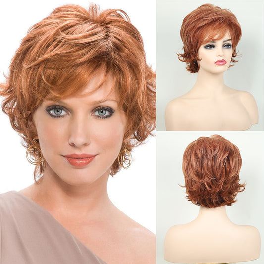 Women's Full Head Split Synthetic Wigs Wig Short Curly Hair