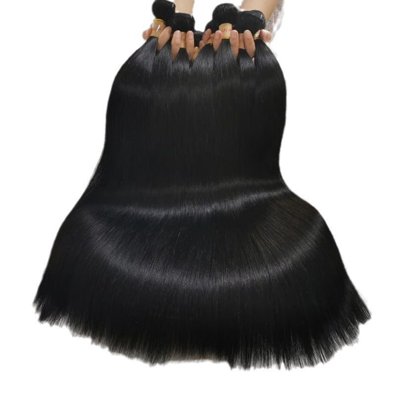 Stylish Classic Cool Casual Strip Human Real Hair Wig