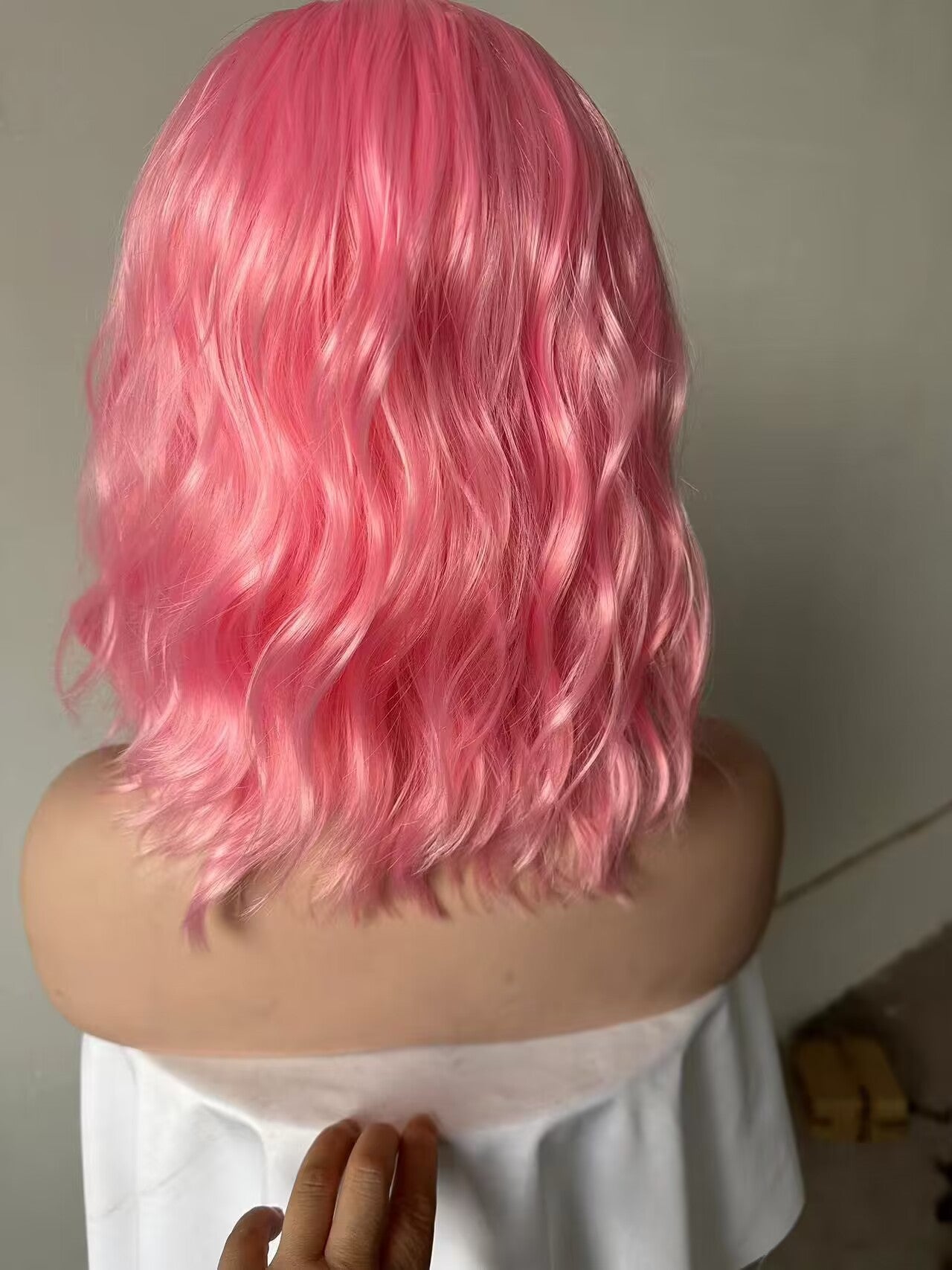 Versatile Pretty Creative Festival Water Ripple Wig Short Curly Hair