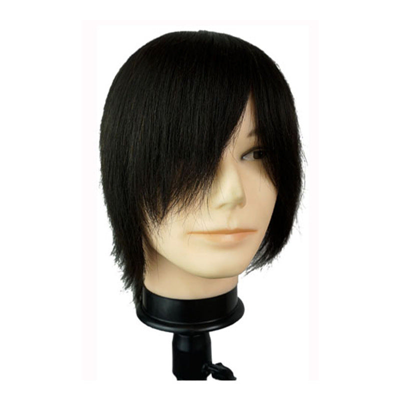 Men's Hairdressing Mannequin Head All Real Hair Doll Hairstyle Model Apprentice Other Wig