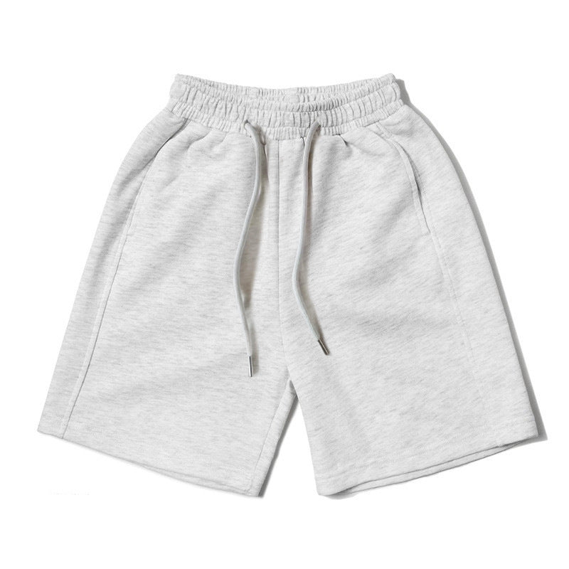 Composite Heavy Solid Color Stitching Basic Style Shorts Loose Street Children's Pants
