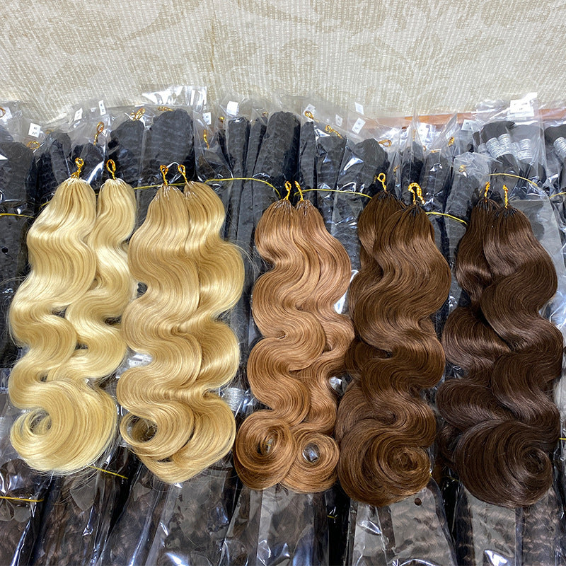 Casual Glamorous Crochet Extension Full Human Real Hair Wig
