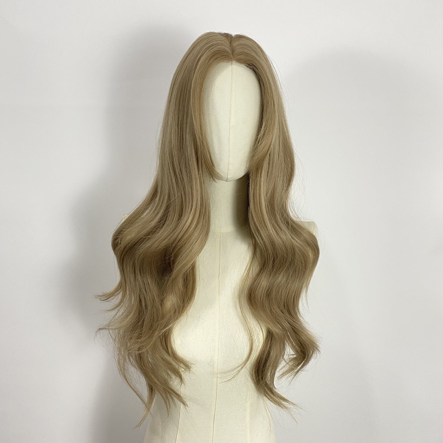 Front Lace Full Hair Type Gradient Black Head Long Straight Wig