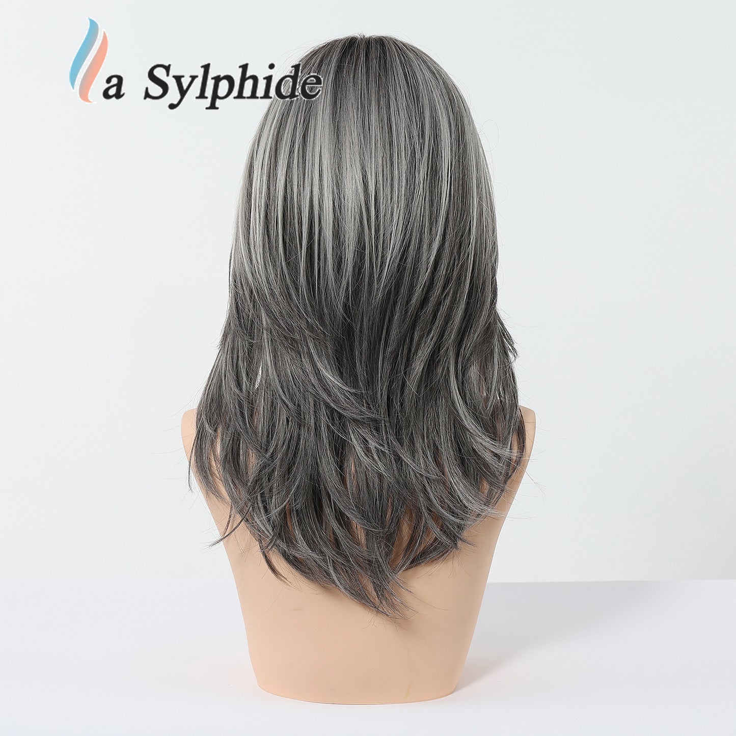 Women's Lightweight Breathable Mid-length Natural One-piece Collarbone Simulation Full Wig Short Straight Hair
