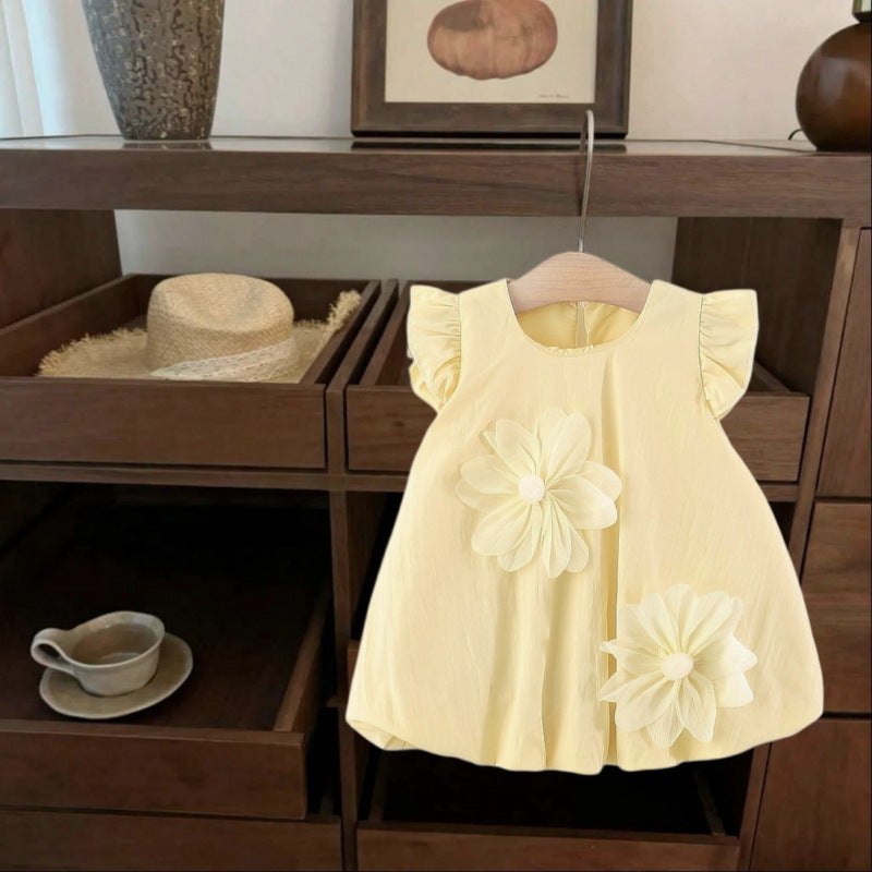 Summer Little Thin Skirt Western Style Children's Dress