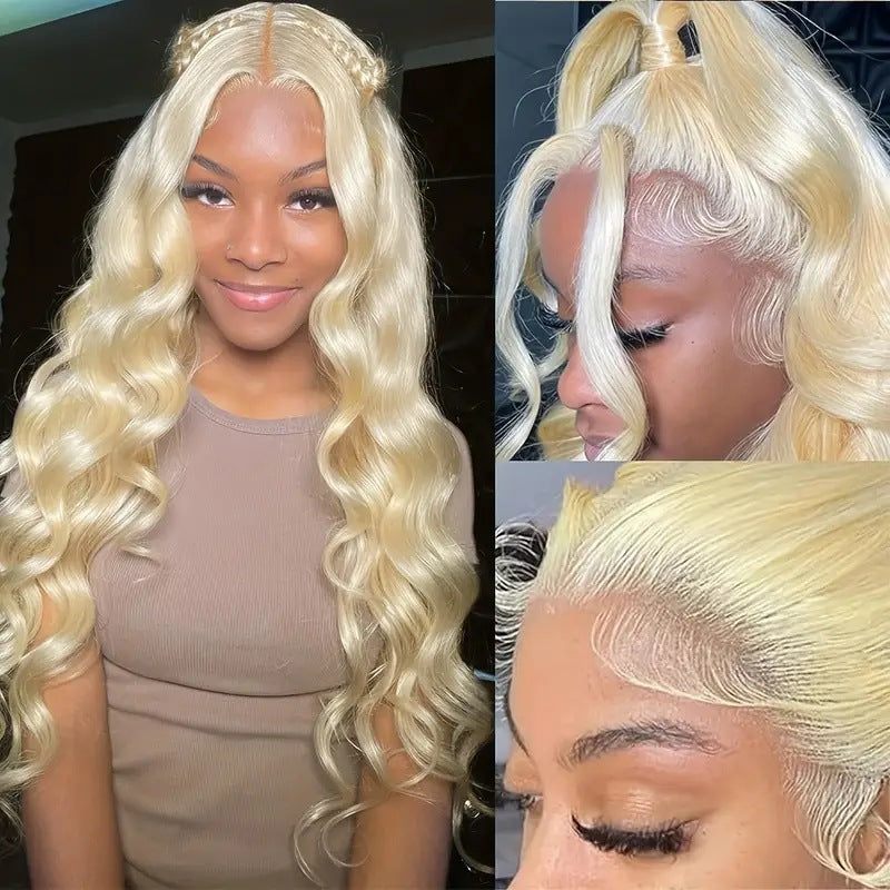 Women's Front Lace Mid-length Large Wave Curly Hair Wig Long Curls