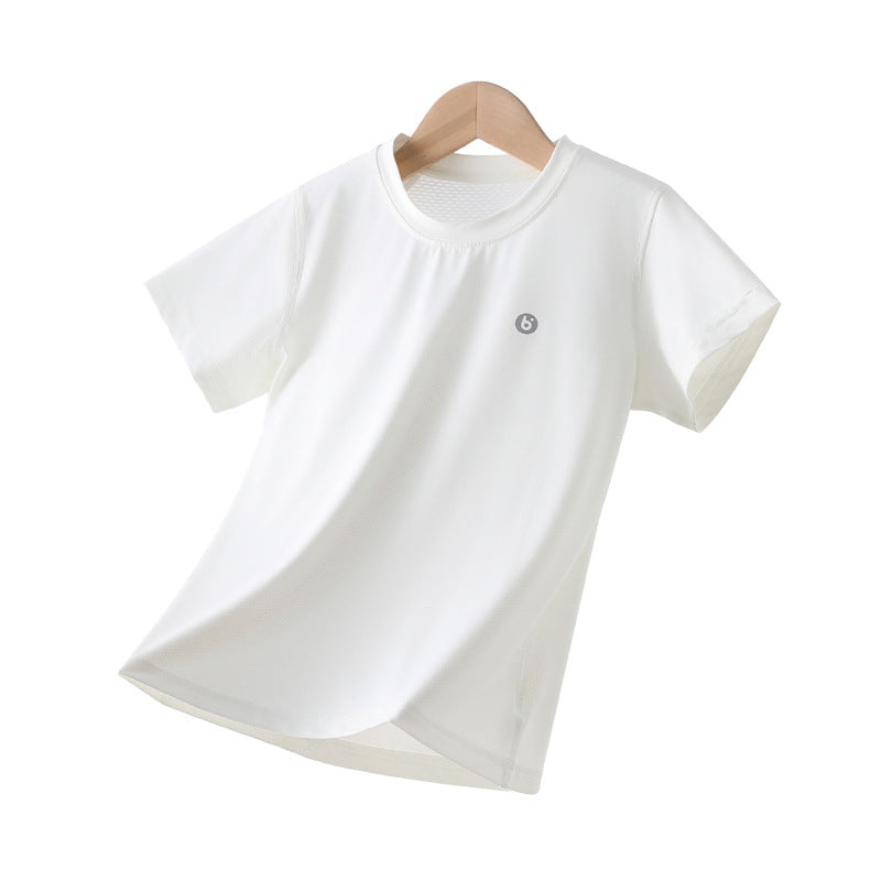 Children's Boy's Sun Protection Clothing Top Sports Bottoming Children's T-shirt
