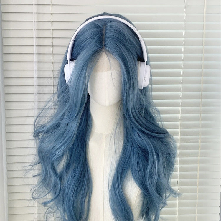 Women's Hand-woven Mid-length Curly Hair Dyed Collection Wig Long Curls
