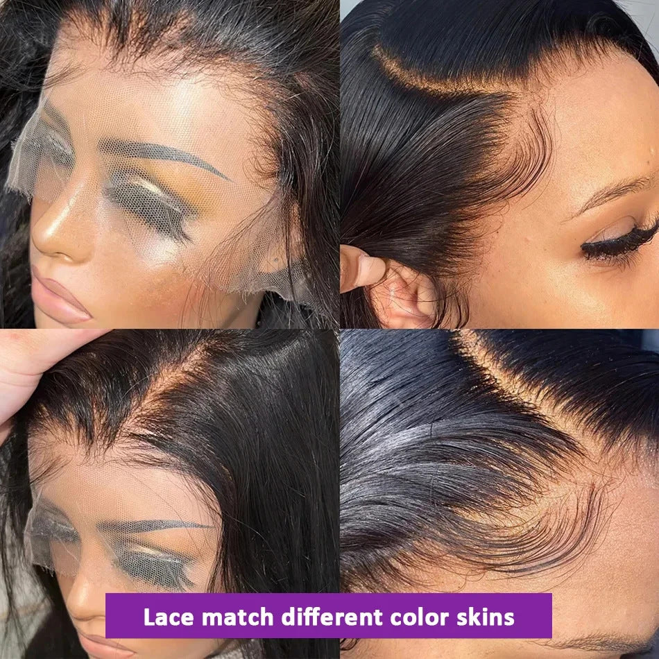 Full Lace Human Wigs Fishing Line Real Hair Wig