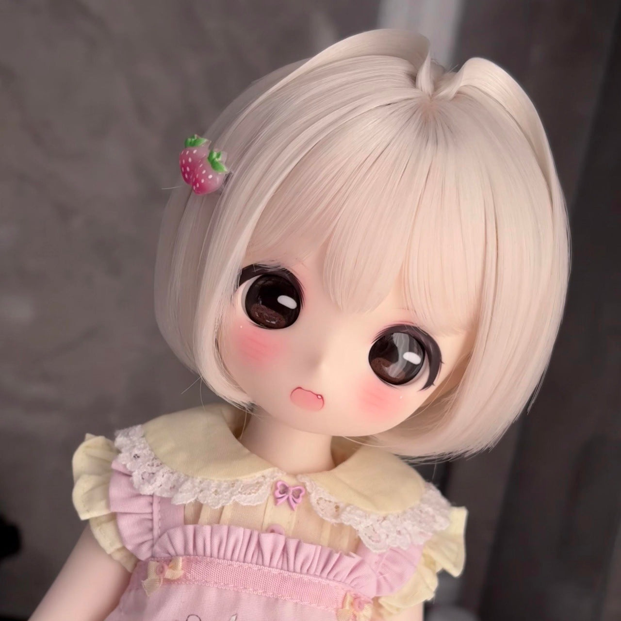 Points Bear Sister Combination Hair Embryo Straight Cos Wig