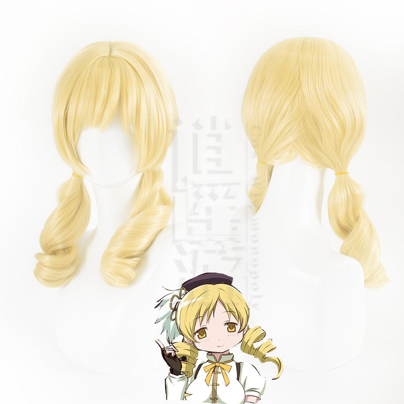 Bar Simulation Scalp Top Senior Schoolmate Double Cos Wig