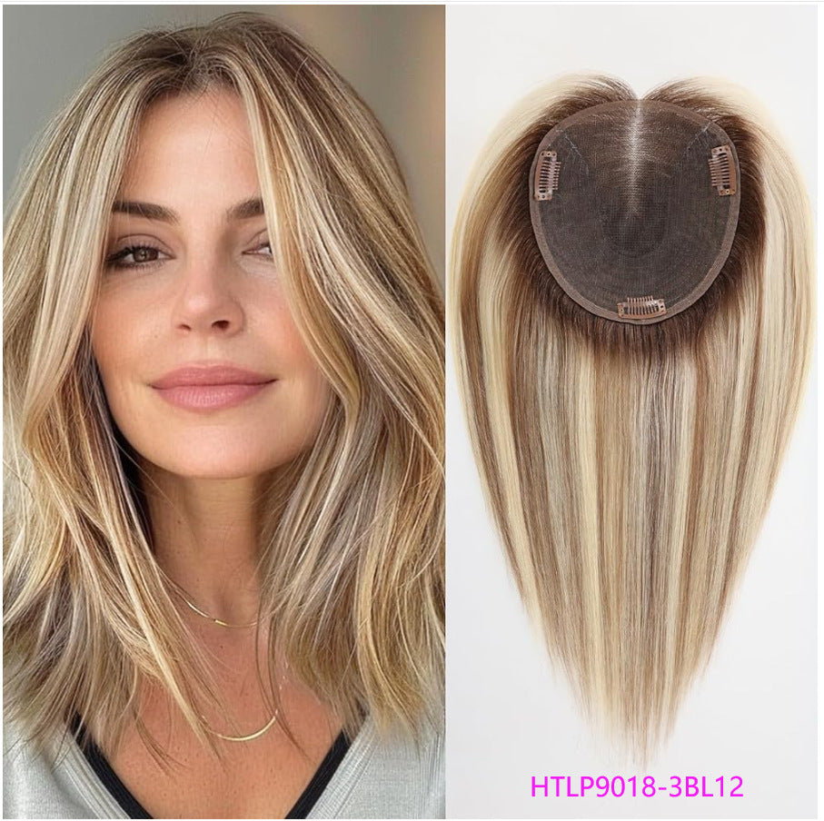 Mesh Bottom One-piece Invisible Seamless High Skull Top Wig