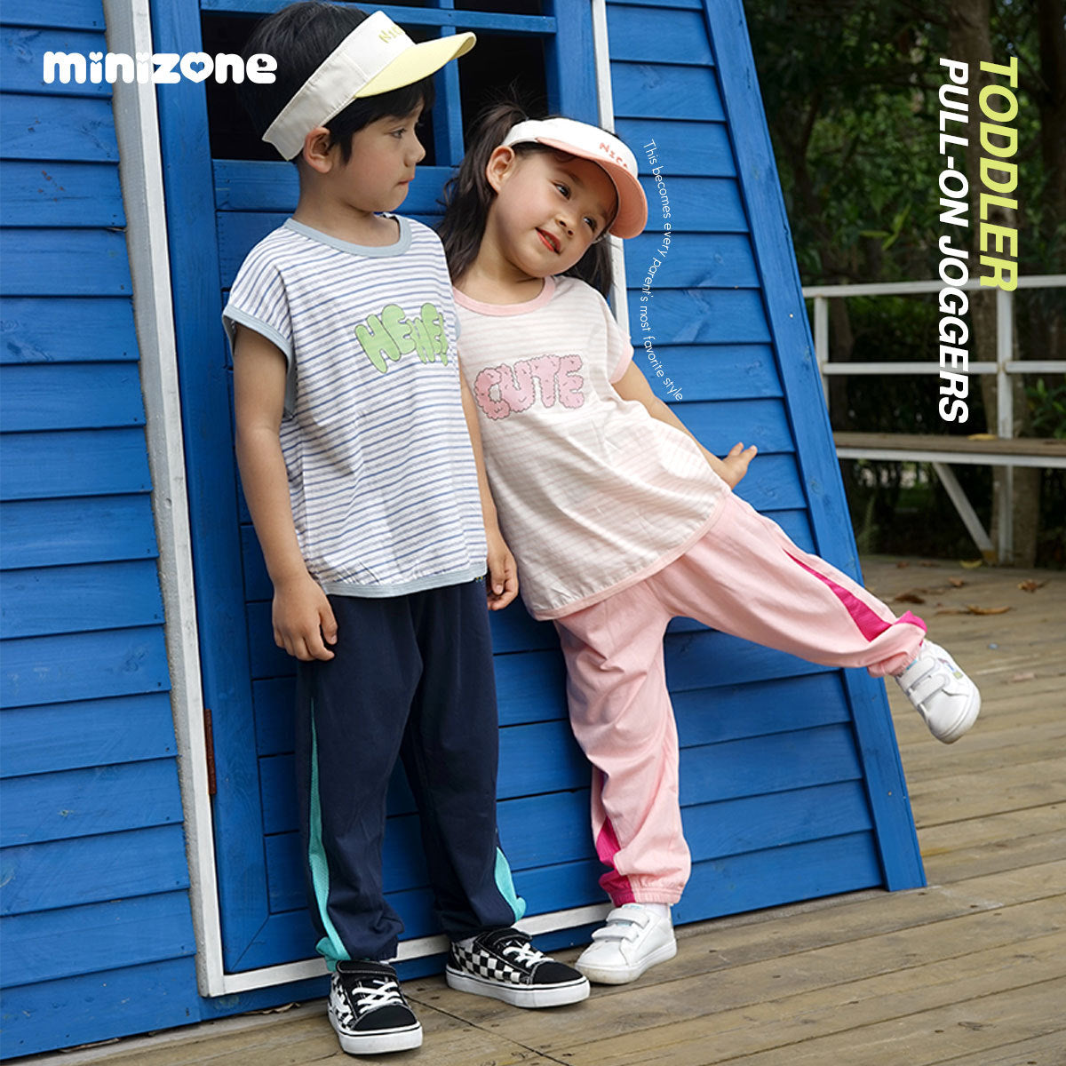 Children's Summer Trousers Casual Thin Color Matching Ankle Banded Baggy Children's Pants