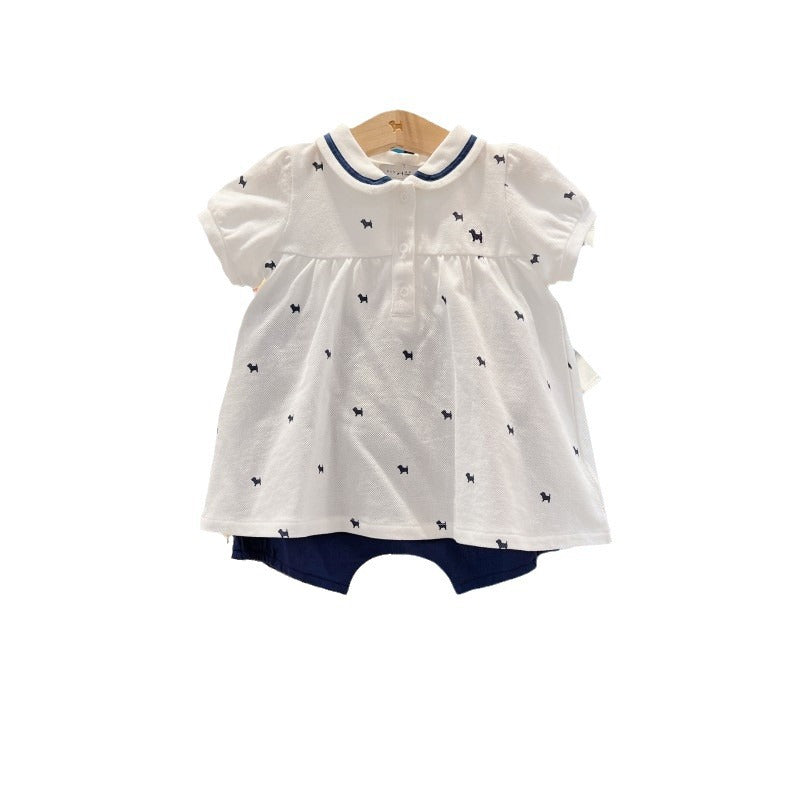 Children's Summer Short-sleeved Shorts Two-piece Clothes Children's Suit