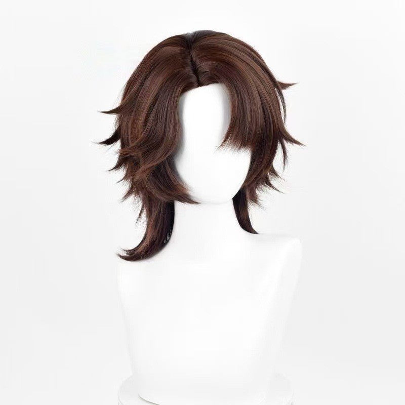 Egg Puff Party Double Ponytail Linkage Simulation Cos Wig