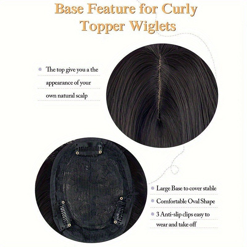 Women's Hairpiece Gradient Color Bangs Chemical Fiber Long Curly Hair Natural Wig