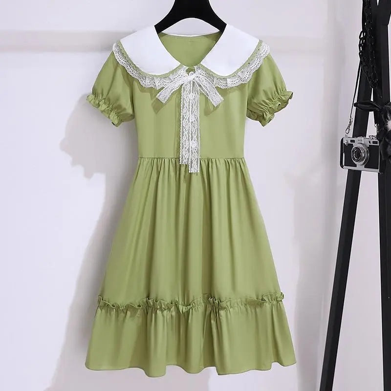 Children's Summer Western Style Fashion Thin Doll Collar Children's Dress