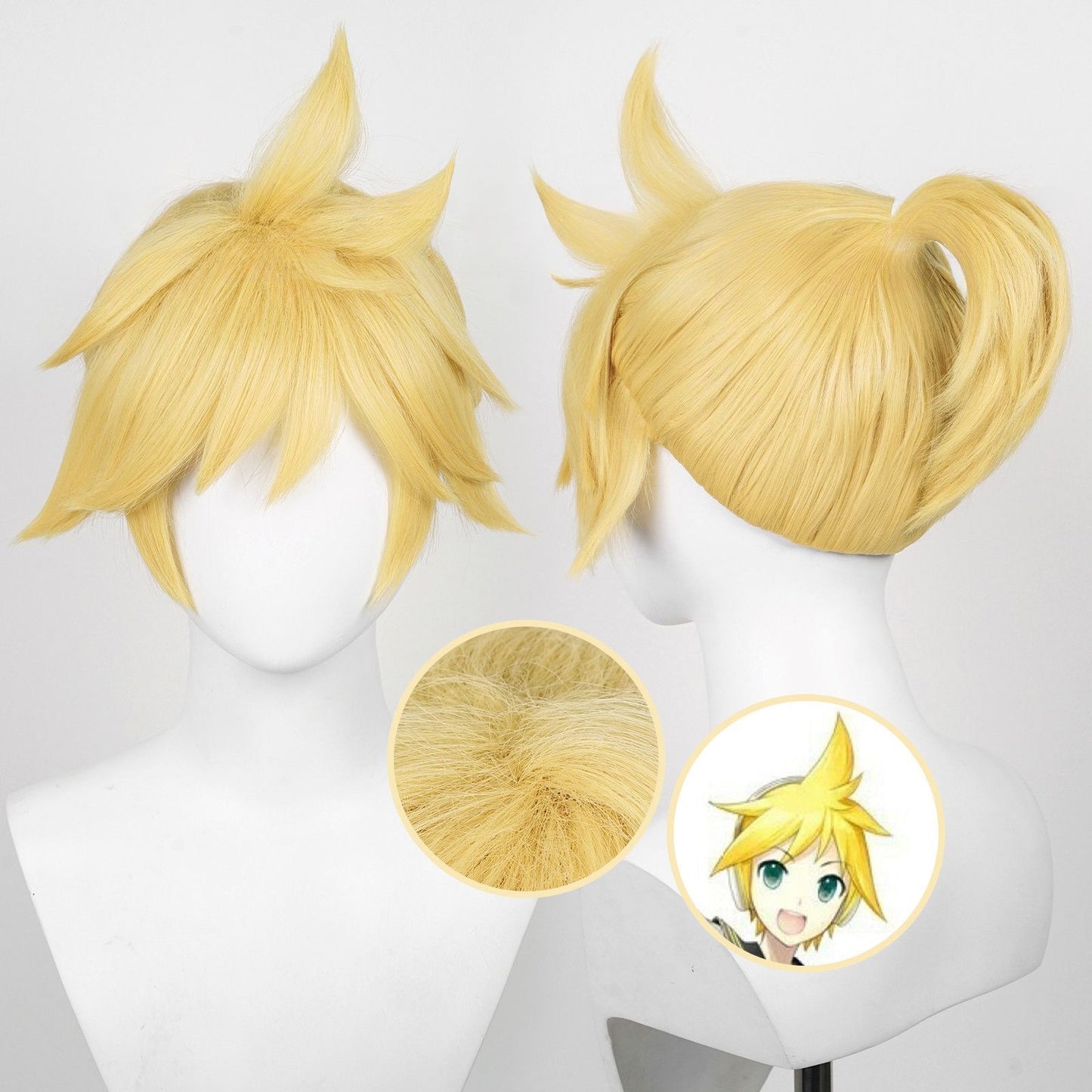 Snow Mirror Tone Double Even Rin Brother Cos Wig