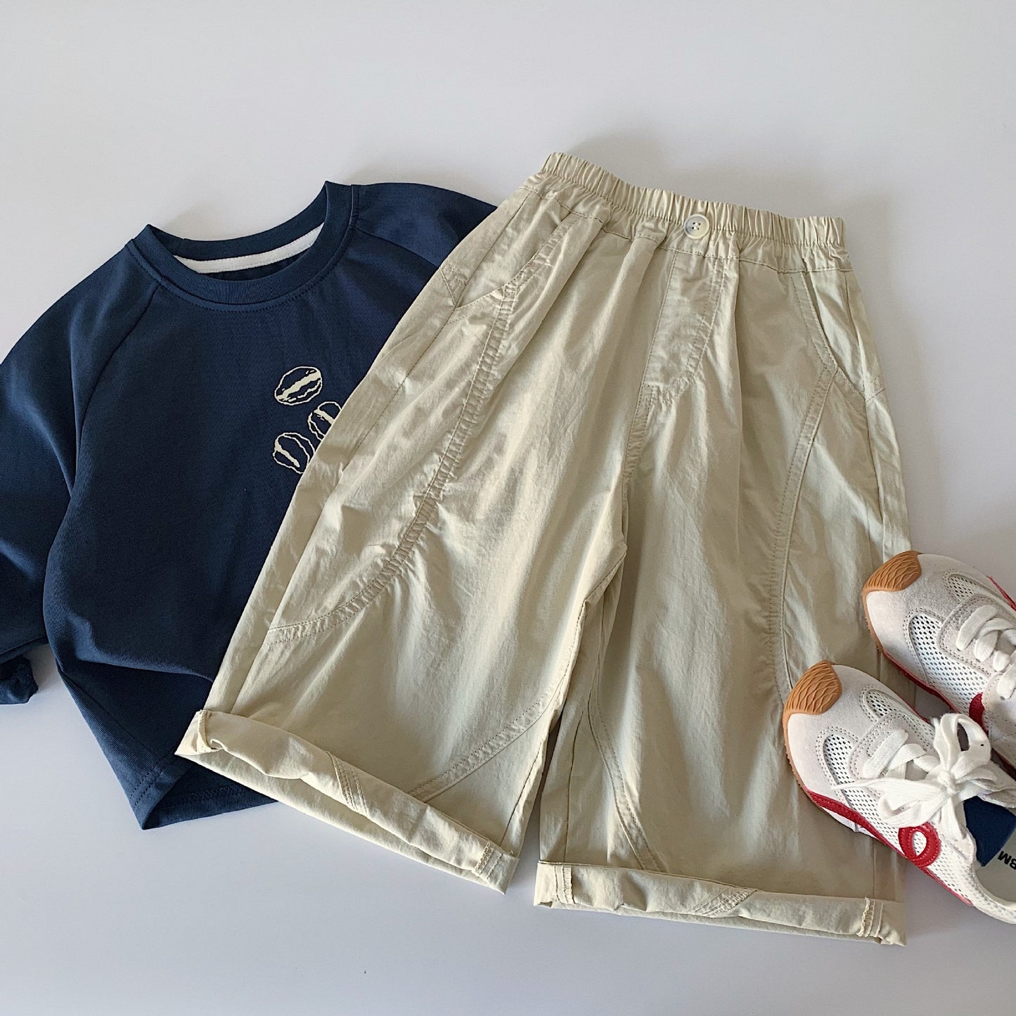 Children's Solid Color Loose Casual Spring Trousers Children's Pants