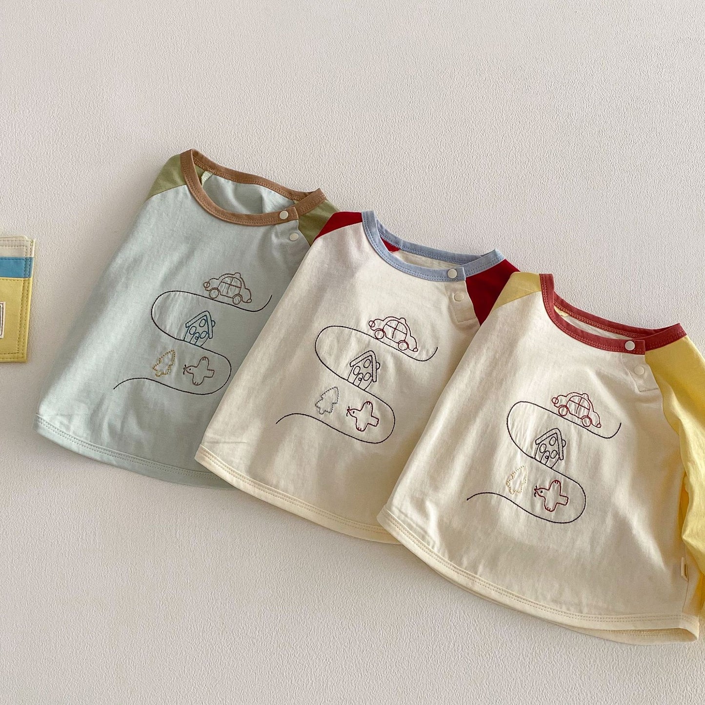 Spring Foreign Style Cartoon Printed Bottoming Shirt Children's T-shirt
