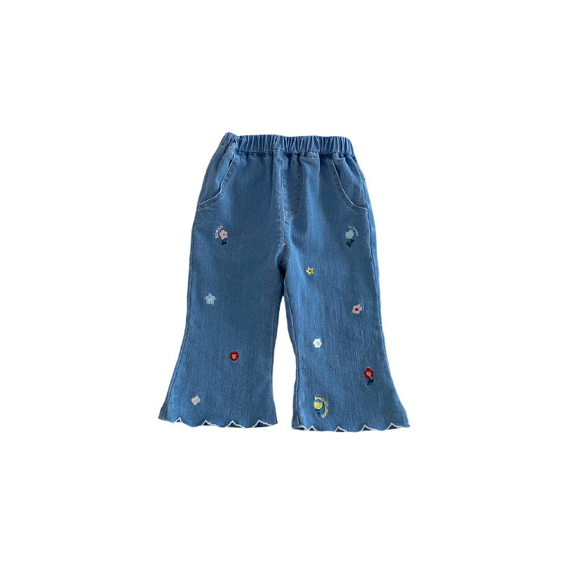Children's Bell-bottom Spring Western Style Casual Fashion Children's Pants