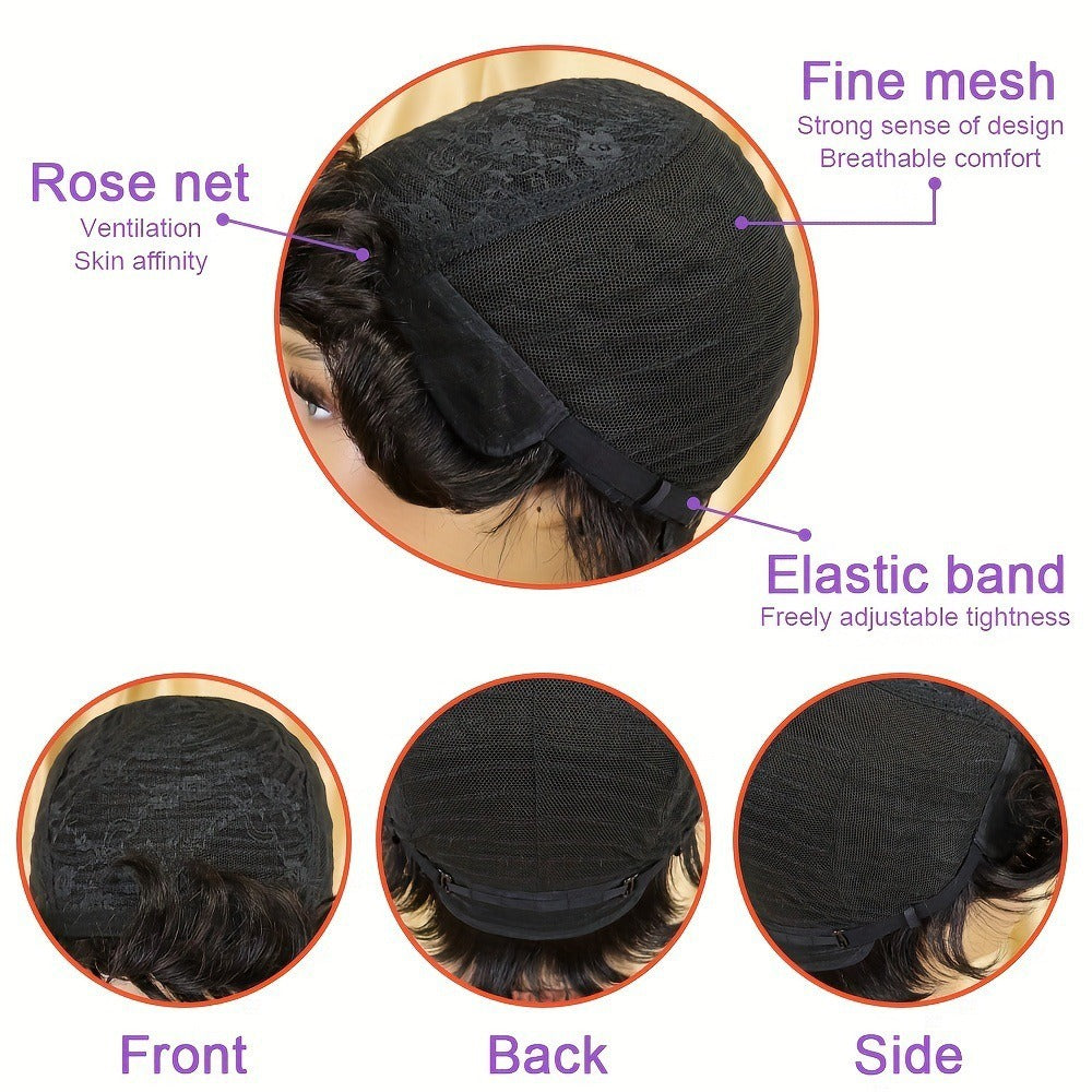 Charming Unique Human Set Full Mechanism Real Hair Wig