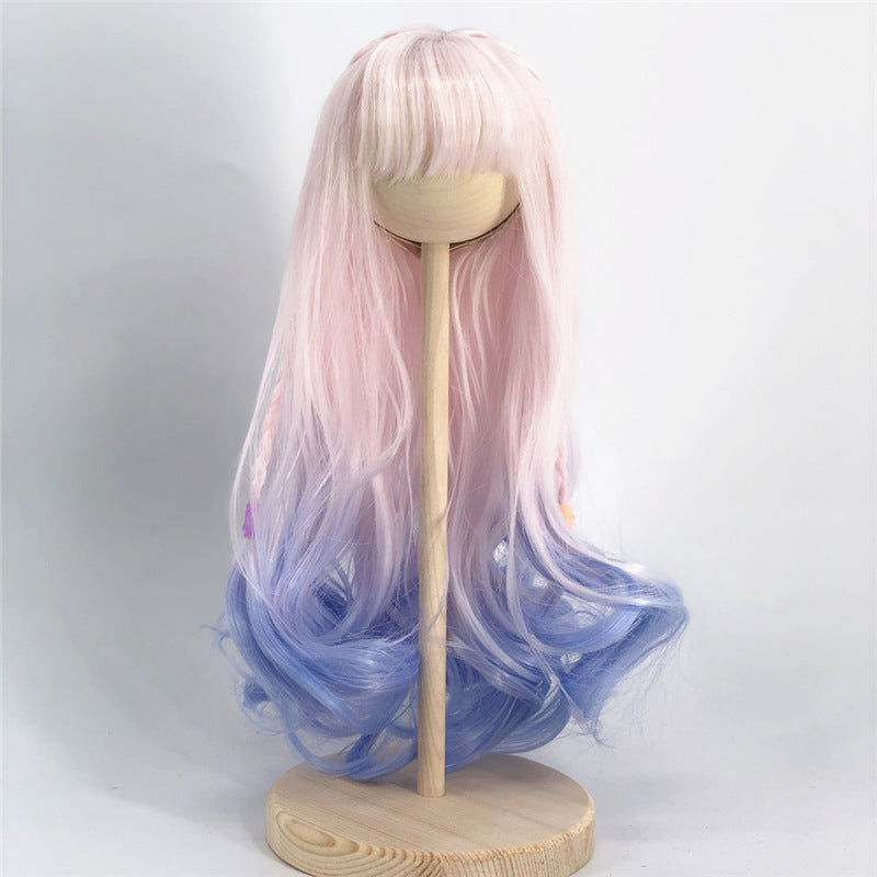 Hairstyle Little Barbie Points Gradient Curly Wig Long Curls