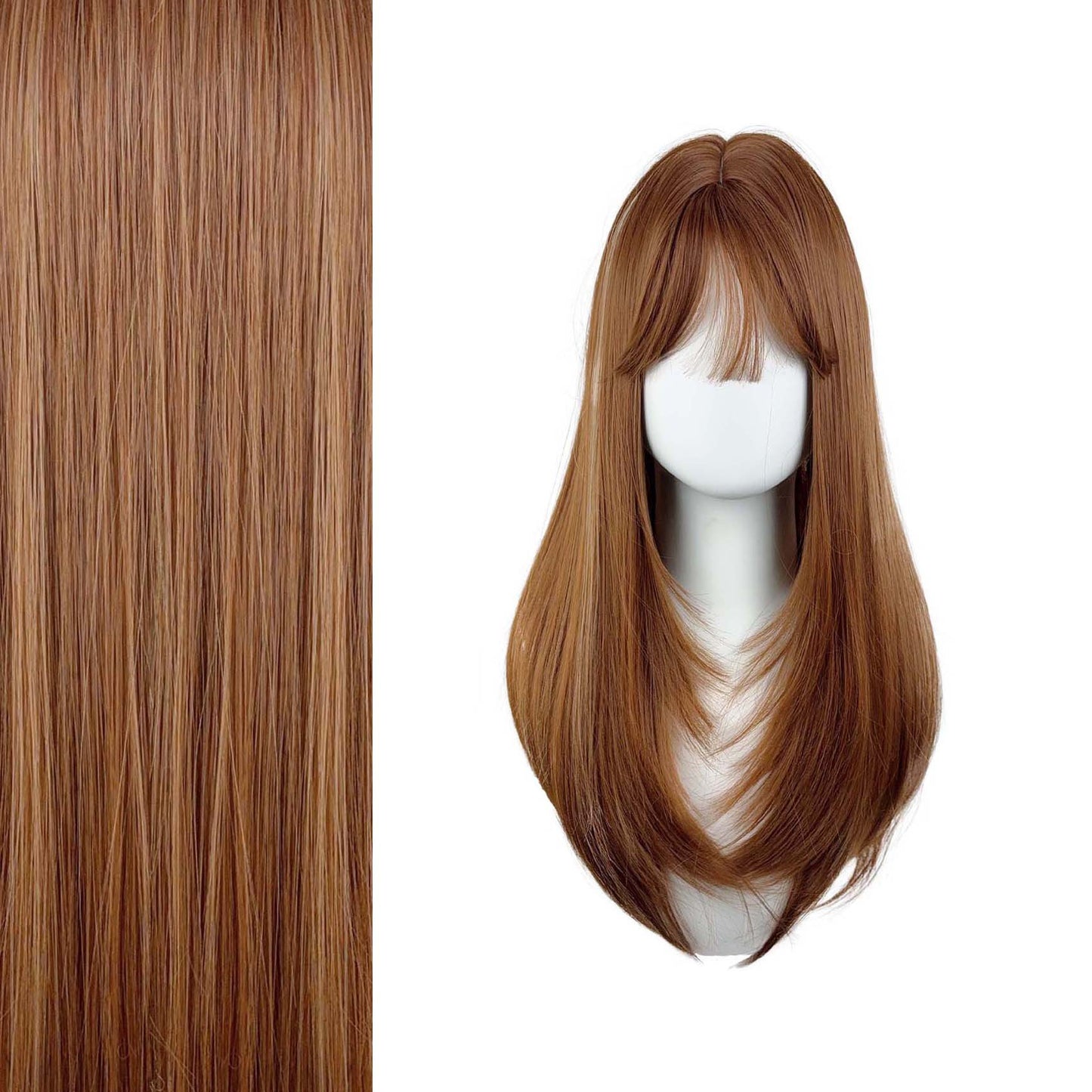 Korean Style High Level Hair Seamless Long Straight Wig