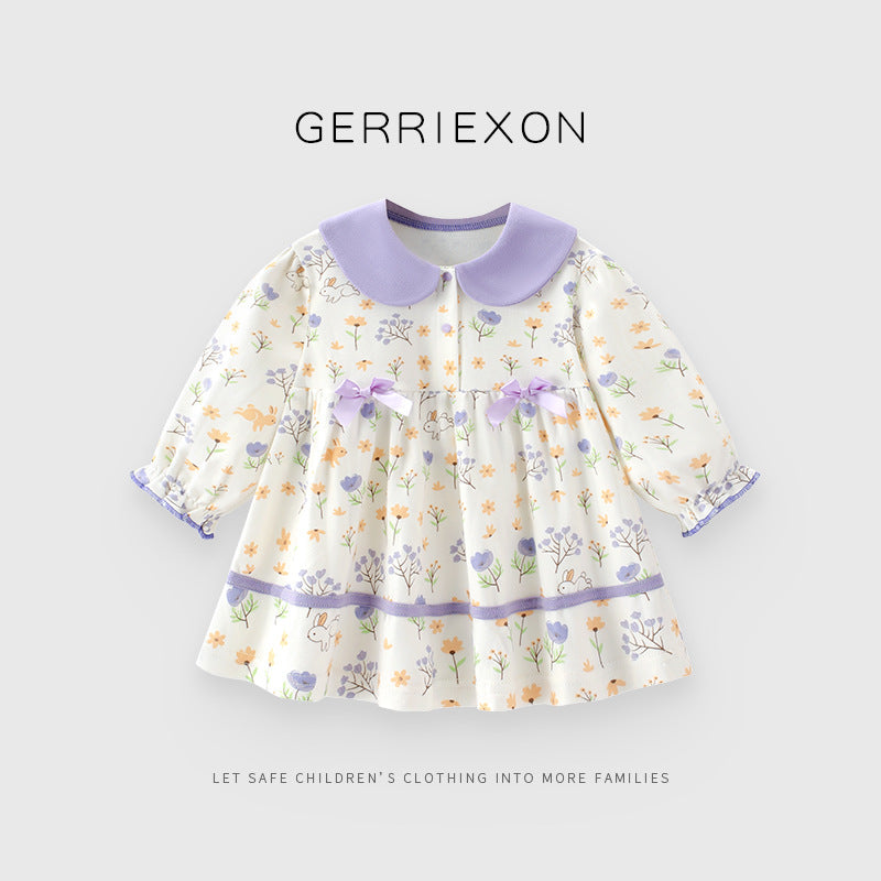 Purified Cotton Clothes For Babies Princess Children's Dress