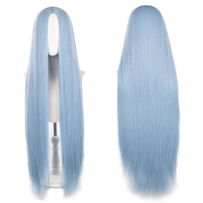 Mid-length Universal Long Straight Scalp Style Cos Wig