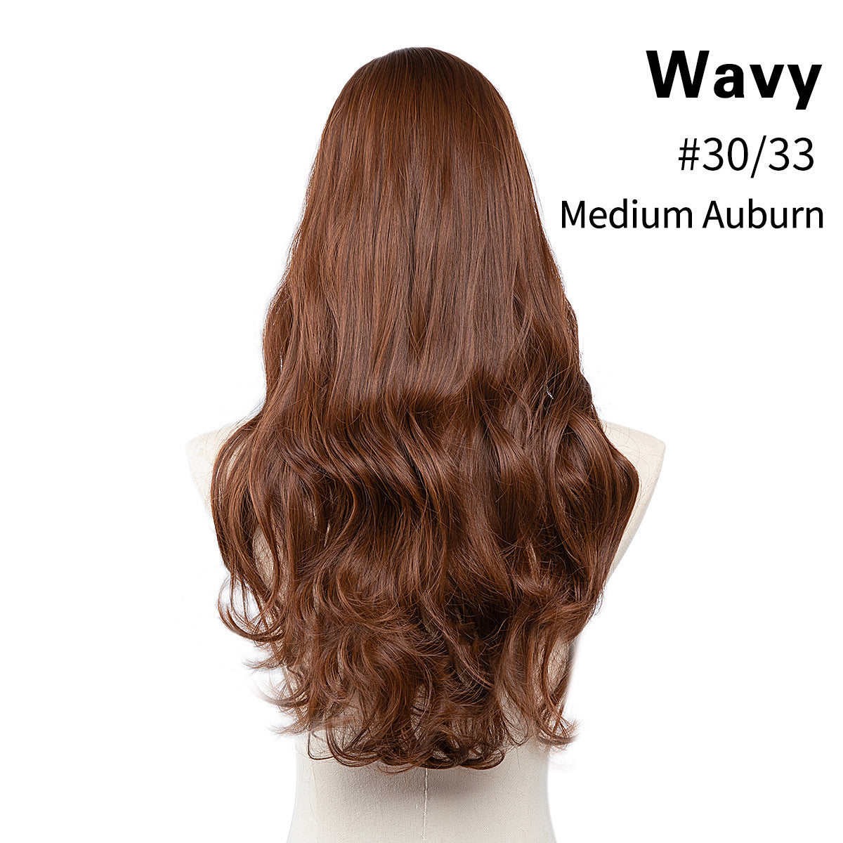 Female Long Curly Hair Big Wave Fluffy Natural U-shaped Wig