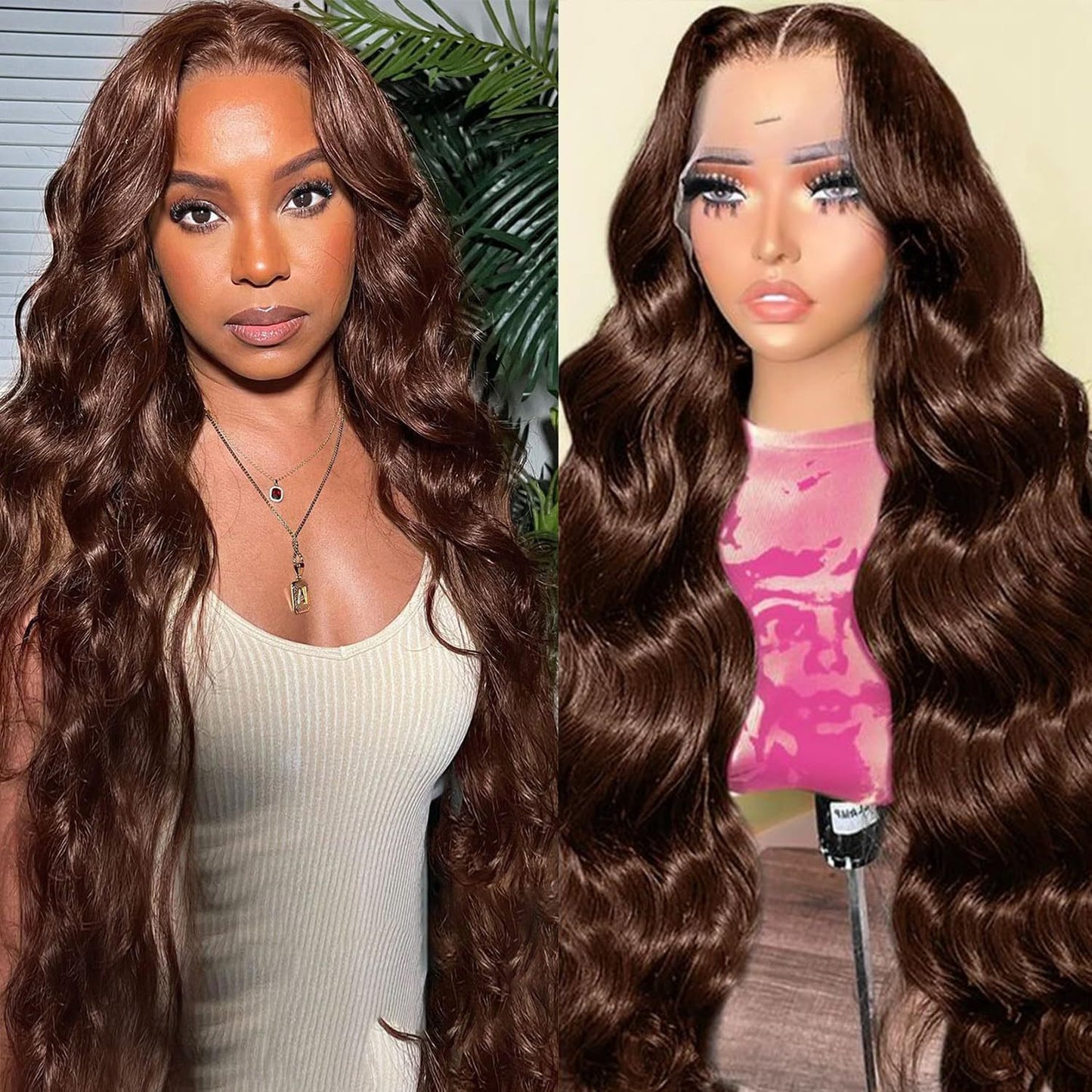 Fashion Front Lace Head Cover African Big Wave Wig Long Curls