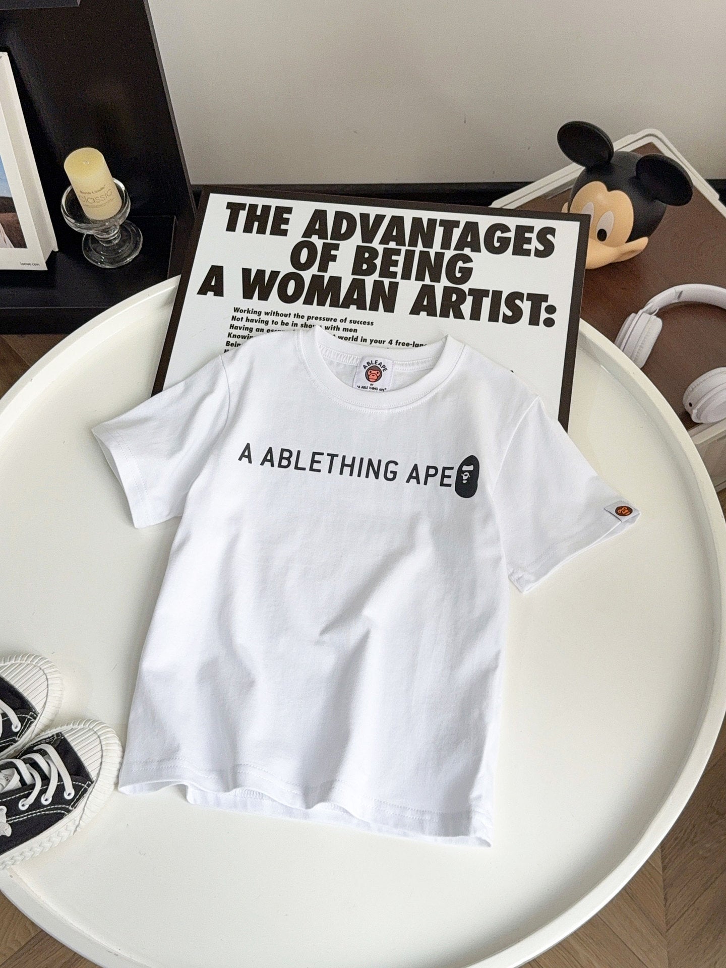 Summer Solid Color Letter Print Boys Loose Korean Style Children's T-shirt
