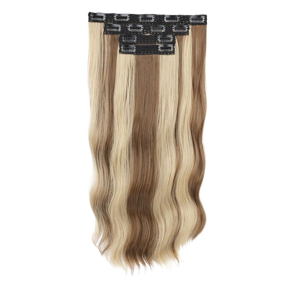 Long Curly Female Set Hairpiece Clip Chemical Fiber Hair Wig