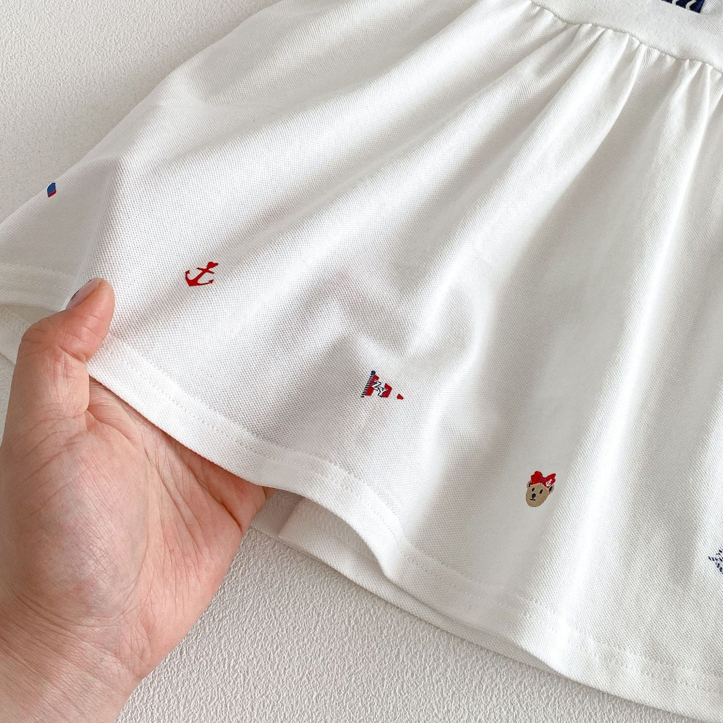 Style Summer Doll Collar Cartoon Princess Korean Children's Dress