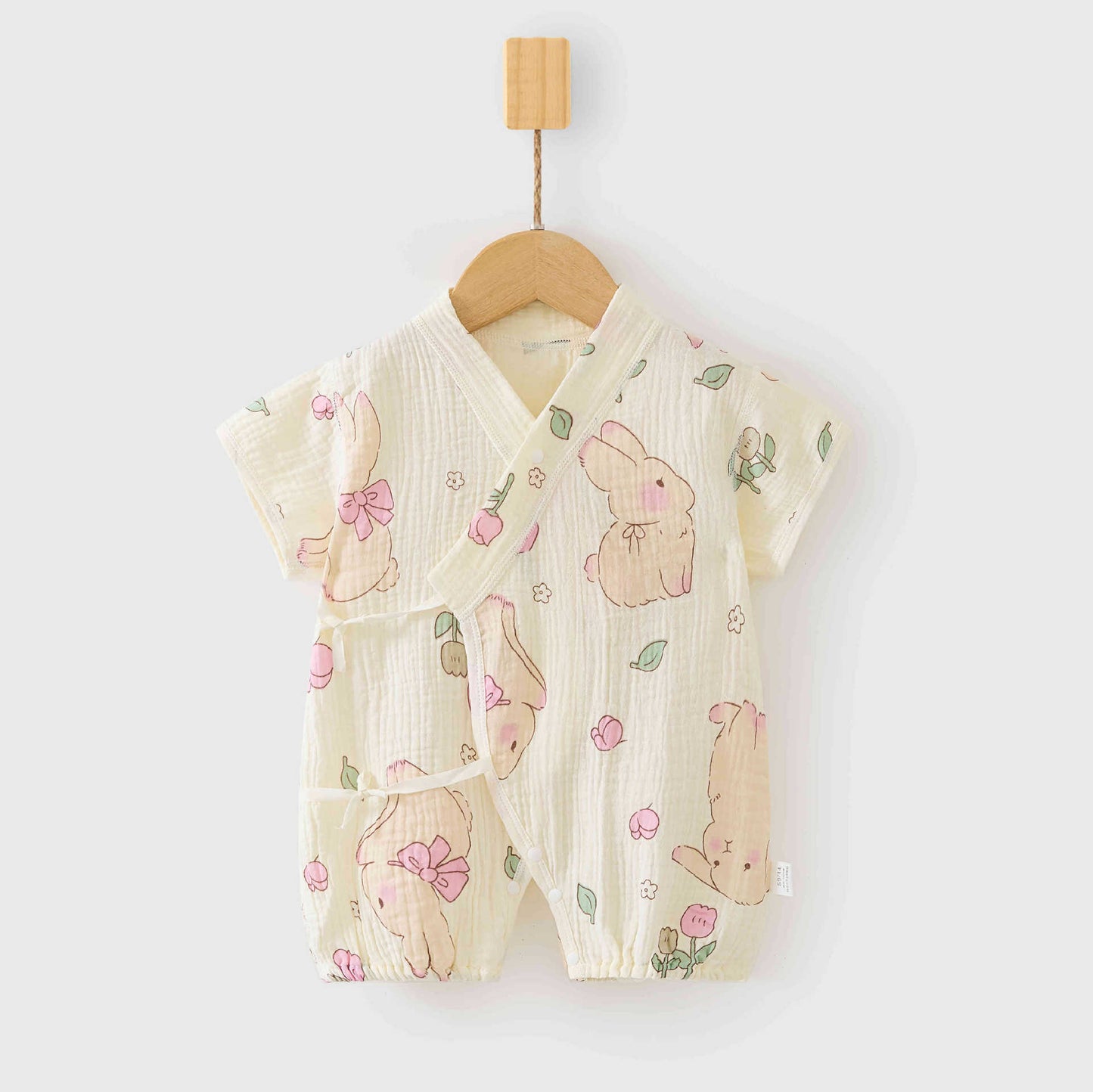 Born Clothes Short Sleeved Romper Summer Thin Jumpsuit, Climbing Suit