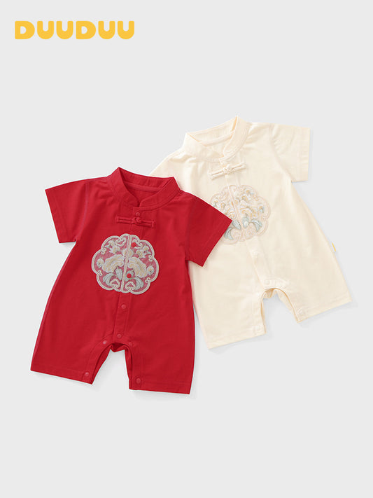 Men's Old One Year Clothes For Babies Summer Short Sleeve Jumpsuit, Climbing Suit