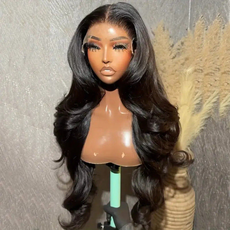 Medium Large Wave Curly Hair Front Wig Long Curls