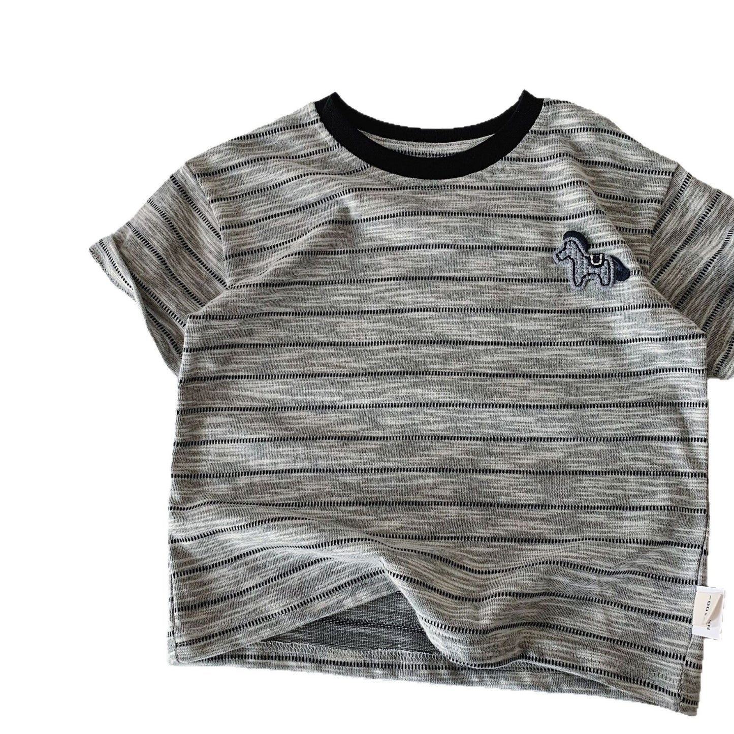 Children's Summer Korean Style Striped Pullover Thin Top Children's T-shirt
